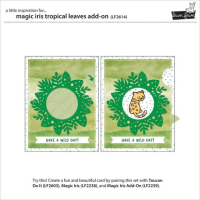 Lawn Fawn Magic Iris Tropical Leaves Add-On Dies (LF2614) ( LF2614)
